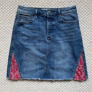 Driftwood denim miniskirt
